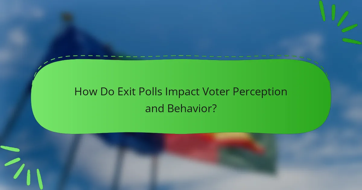 How Do Exit Polls Impact Voter Perception and Behavior?
