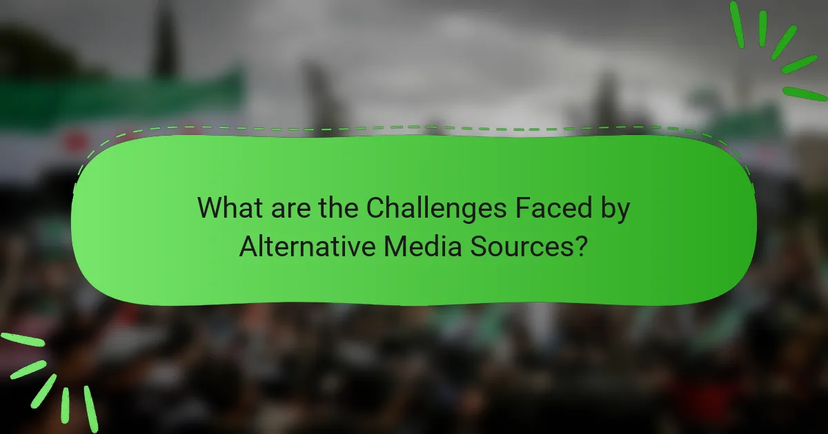 What are the Challenges Faced by Alternative Media Sources?