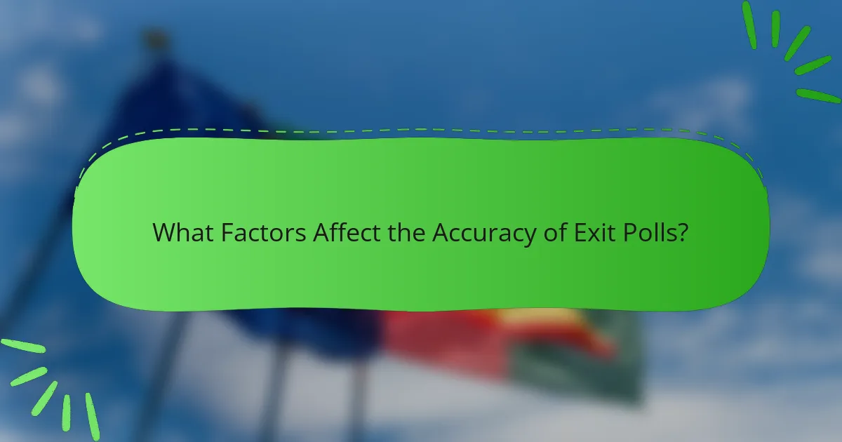 What Factors Affect the Accuracy of Exit Polls?