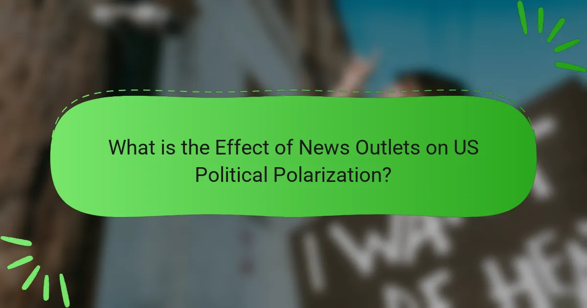 What is the Effect of News Outlets on US Political Polarization?